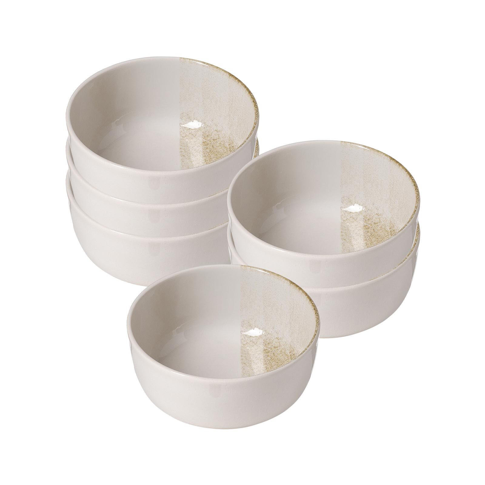 MÜSLISCHALEN Trio Creme ø 14,5 cm 6er Set - Creme, Keramik (14.5cm) - Ritzenhoff Breker