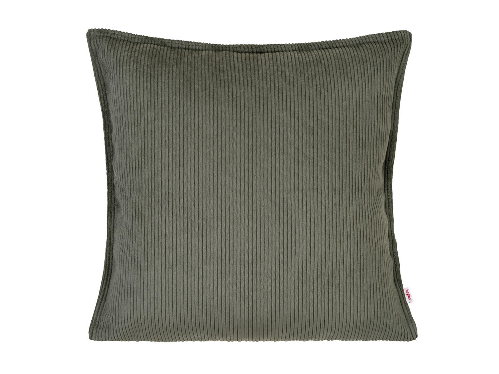 KISSENHÜLLE HYggelig No.1 stein-grau Cord-Samt 50/50 cm - Grau, Textil (50/50cm) - beties Heimtextil