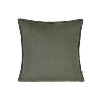 KISSENHÜLLE HYggelig No.1 stein-grau Cord-Samt 50/50 cm - Grau, Textil (50/50cm) - beties Heimtextil