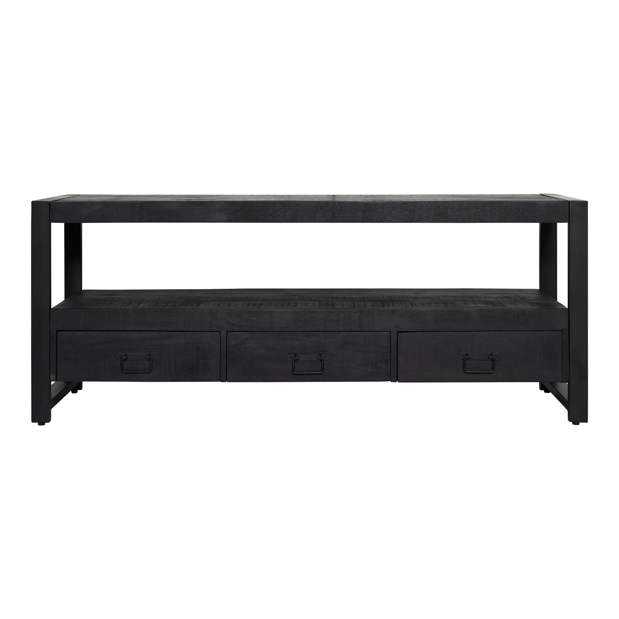 TV-MÖBEL Boaz Schwarz 45/150/60 cm - Schwarz, Holz (150/60/45cm) - Starfurn
