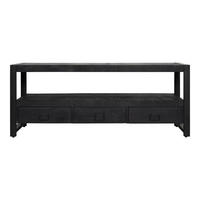 TV-MÖBEL Boaz Schwarz 45/150/60 cm - Schwarz, Holz (150/60/45cm) - Starfurn