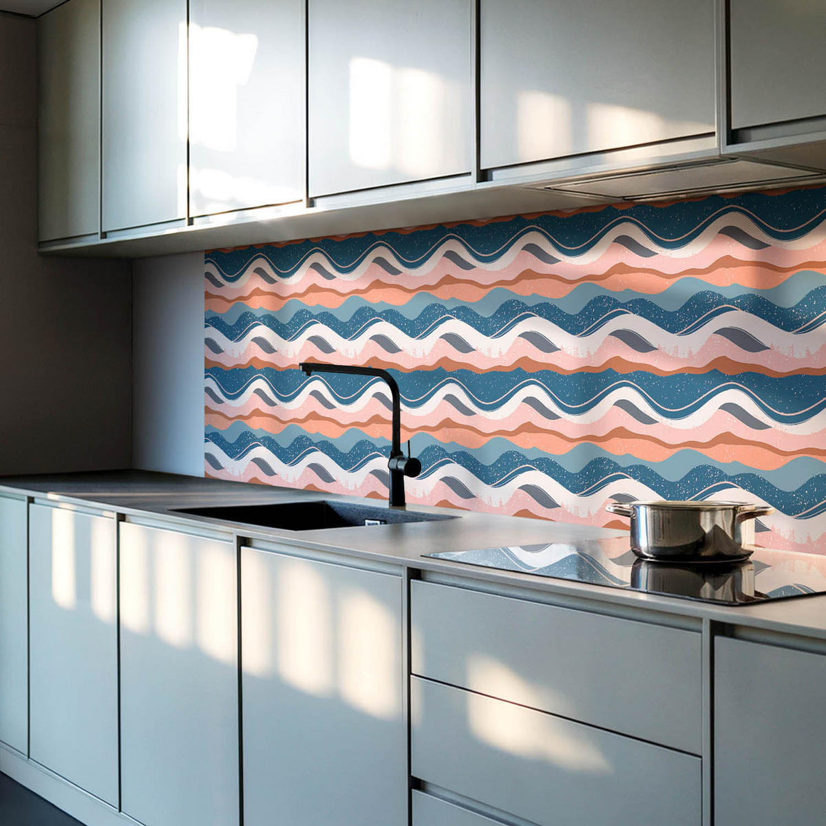 WANDPANEEL 120x60 cm selbstklebend Ondura - Multicolor, Kunststoff (60/1.6/120cm) - Wallfluent