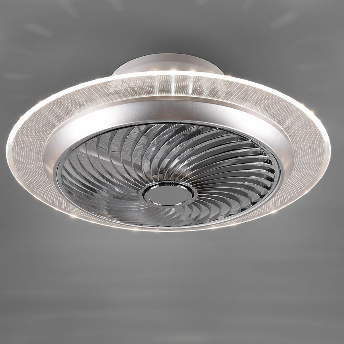 LED DECKENLEUCHTE NARVIK Silber Chrom - Silberfarben, Metall (55/55/22cm)