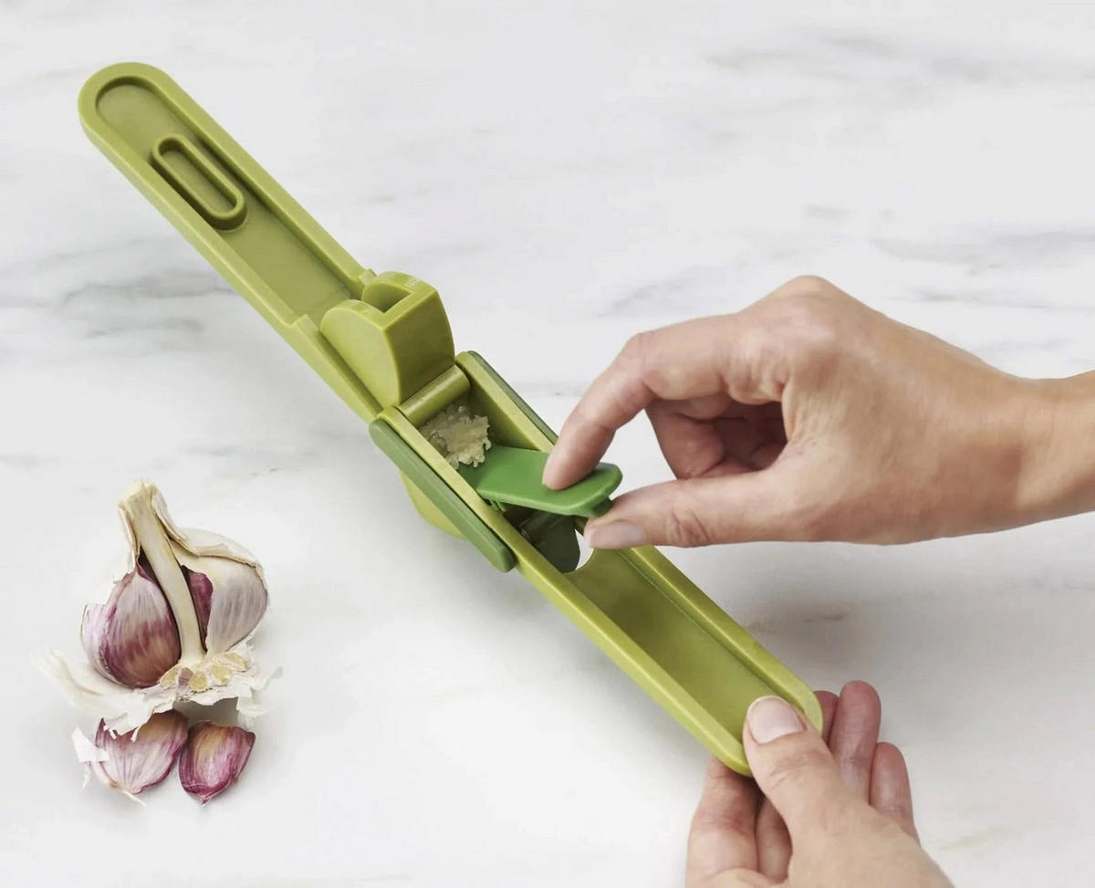 KNOBLAUCHPRESSE Duo - Easy Clean - Grün, Kunststoff (16cm)