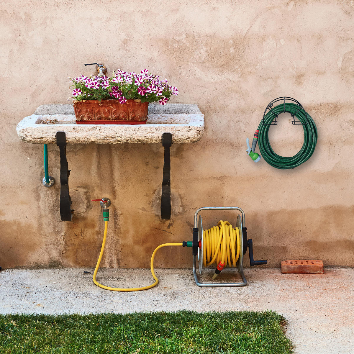 2XDRŽAČI - crna, metal (30.5/19/13.5cm) - Relaxdays