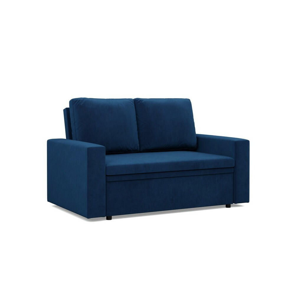 SOFA Neo mit gerader Armlehnen dunkelblau - Dunkelblau, Textil (148/90/87cm) - SIMKAM Furniture