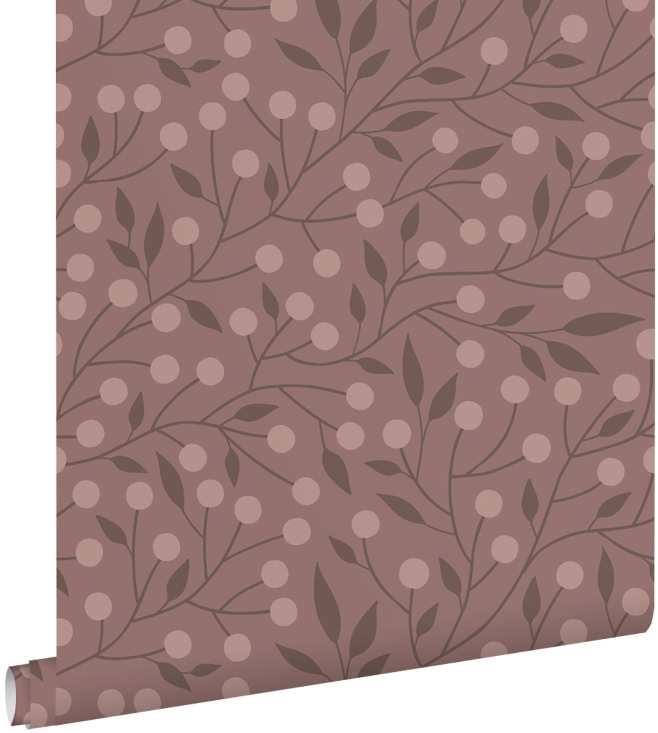 TAPETE Blumenmuster 50 x 900 cm - Lila, Papier (50/900cm) - ESTAhome