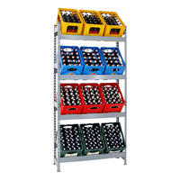 GETRÄNKEKISTENREGAL High Big Camel HxBxT 200 x 100 x 30 cm Grau - Grau, Metall (100/200/30cm) - PROREGAL