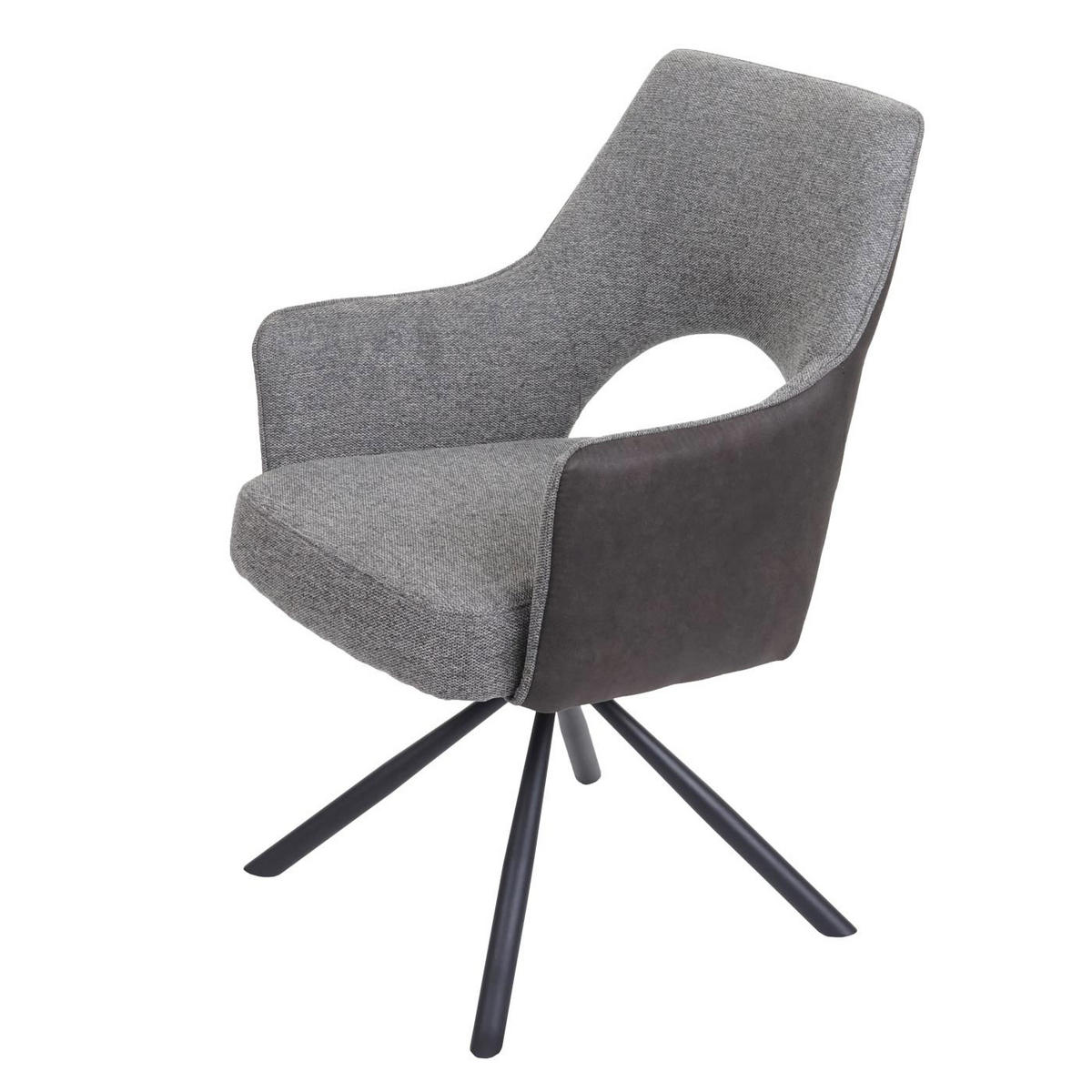 ESSZIMMERSTUHL K3 Grau - Grau, Textil (57/89/52cm) - Jamb