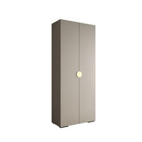 DREHTÜRENSCHRANK 236.7/100/47 2-türig - Kaschmir/Goldfarben, Holz/Metall (100/236.7/47cm) - Abiks Möbel