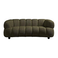 SOFA - 2 Personen - stoff - grün Coliani - Grün, Holz/Textil (200/73/94cm) - Vente-Unique