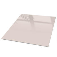 TISCHPLATTE 50x50 cm – Rosa Stein - Creme, Glas (50/50/0.4cm) - Wallfluent