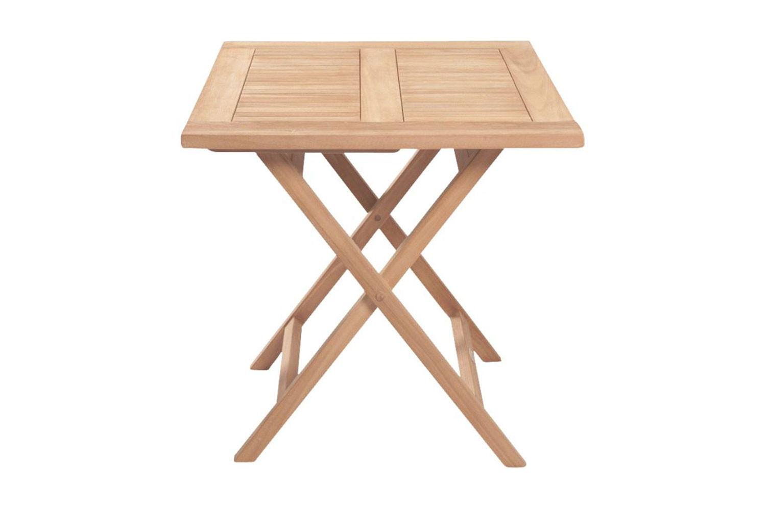 GARTENKLAPPTISCH Ela 80x80x75 cm, Holz, natur - Naturfarben/Teakfarben, Holz (80/80/75cm) - dasmöbelwerk