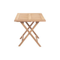 GARTENKLAPPTISCH Ela 80x80x75 cm, Holz, natur - Naturfarben/Teakfarben, Holz (80/80/75cm) - dasmöbelwerk
