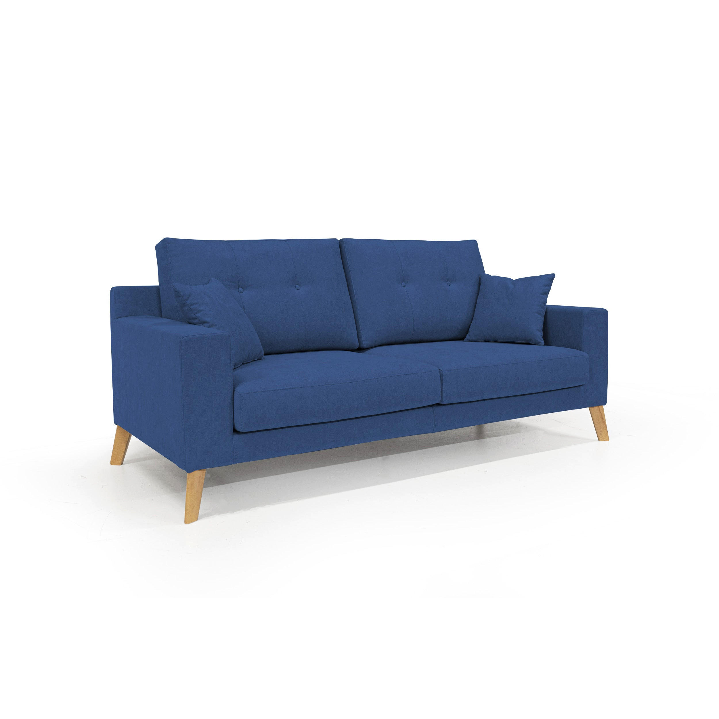 LINEARSOFA Danish - Blau, Textil (206/95/91cm) - Divani.store