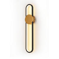 LED nástěnné svítidlo Burke III 60/12/6 cm - zlatá, kov (12/6/60cm) - Nettlife