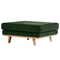 POLSTERHOCKER - Dunkelgrün/Buchefarben, Textil (85/43/60cm) - home24