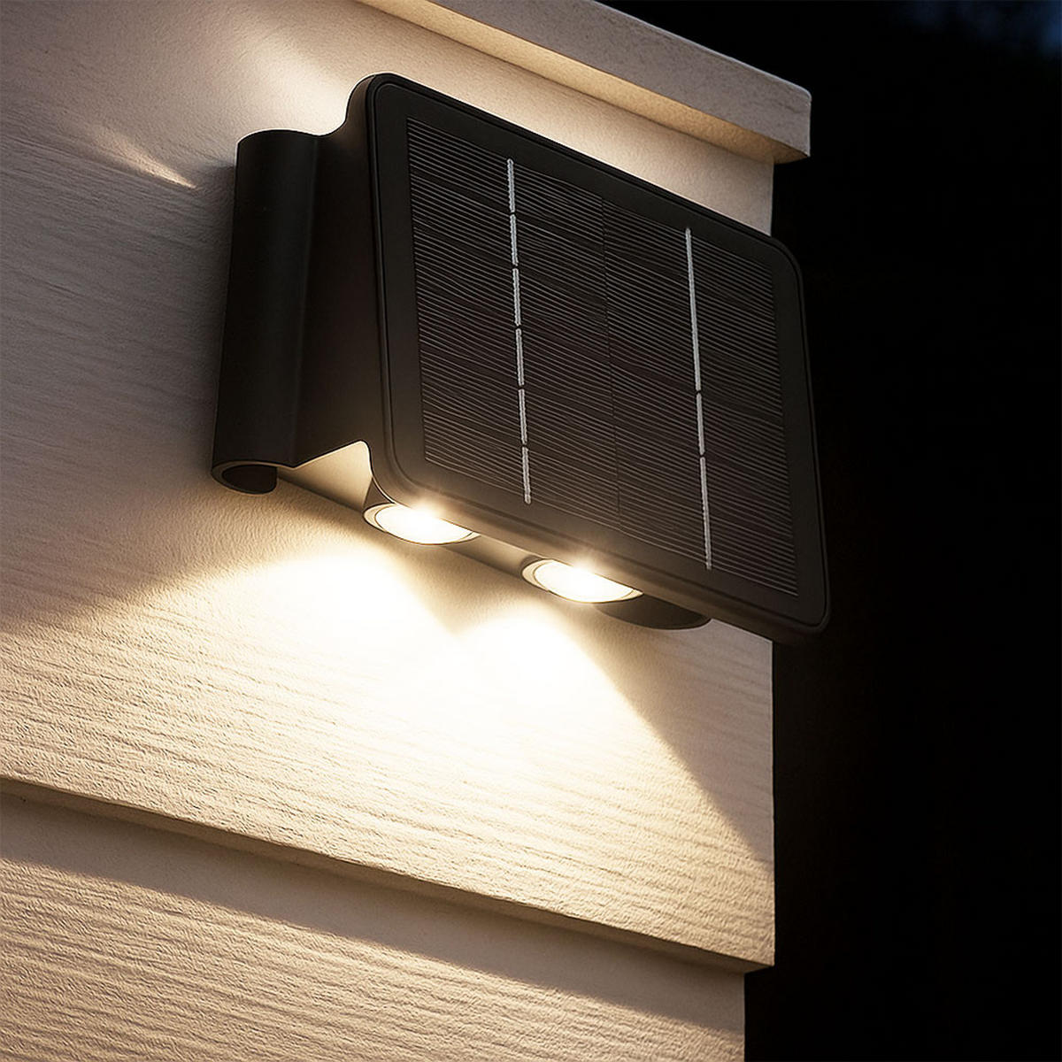 LED WANDLAMPE Kunststoff Schwarz - Schwarz, Kunststoff (17/10.8/6.4cm) - Globo Lighting