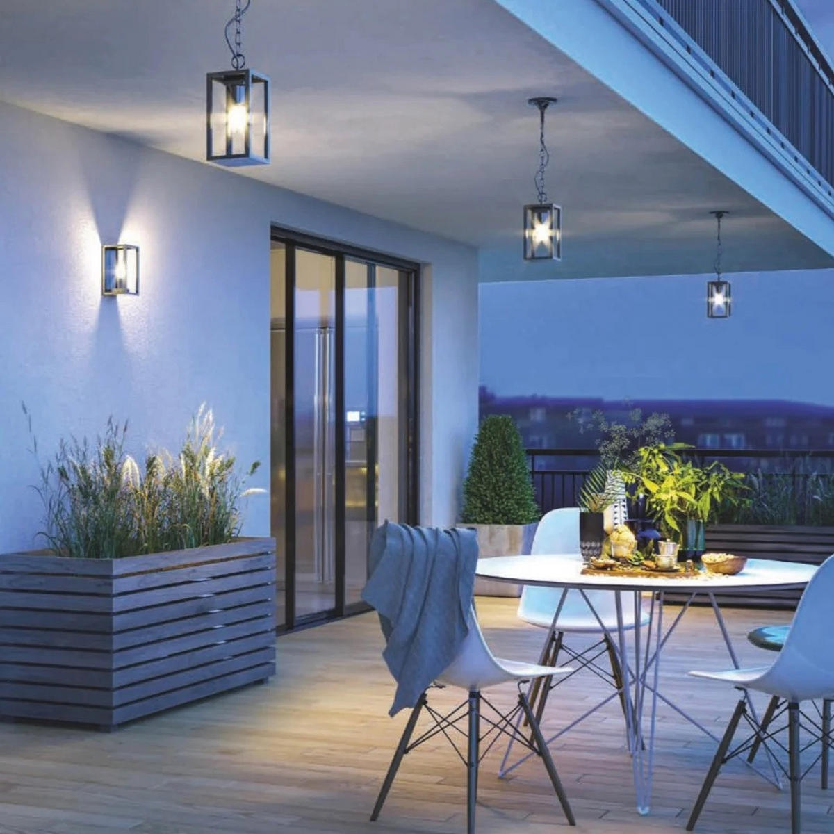 AUSSENWANDLEUCHTEE Schwarz E27 Traditionell - Schwarz, Metall (12/22/12.2cm) - CGC Europe