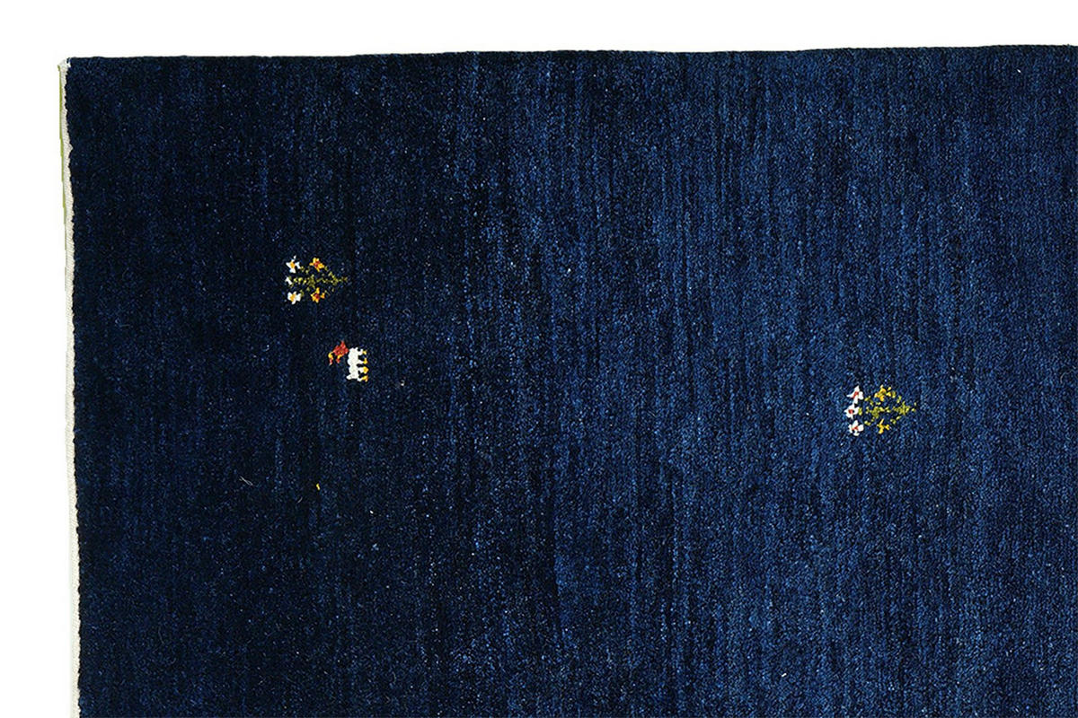 GABBEH-TEPPICH handgeknüpft Blau 226/173 cm Schurwolle - Blau, Textil (173/226cm) - Looma