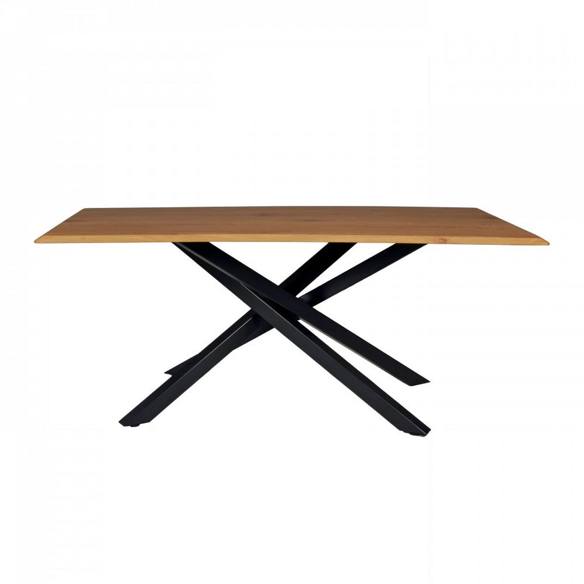 ESSTISCH MONTANA/ 180x90 cm - Eiche Handwerk Dekor und Schwarz - Eichefarben, Holzwerkstoff (180/90/75.5cm) - Weber Industries