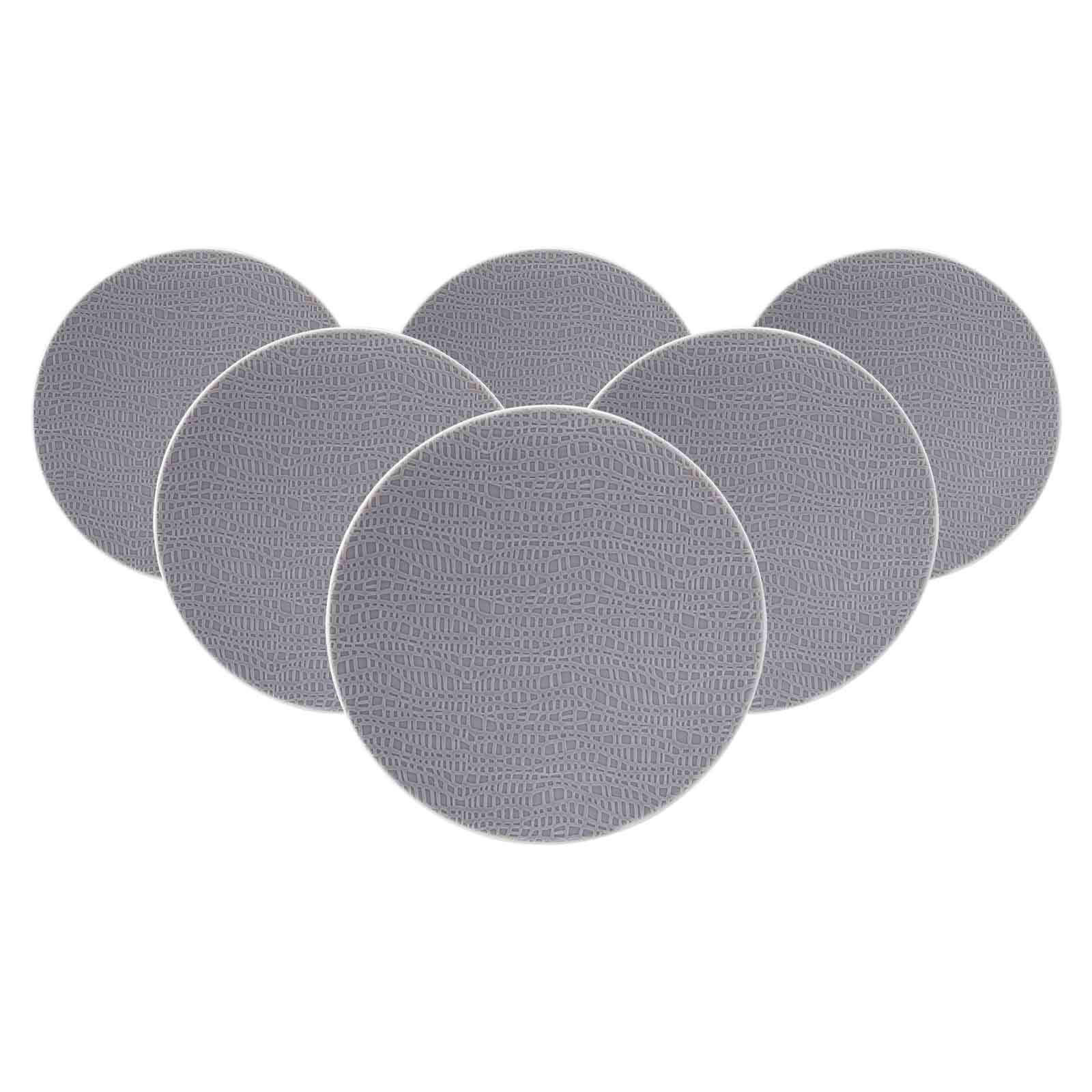 BROTTELLER Life Fashion Elegant Grey ø 16,5 cm 6er Set - Grau, Keramik (16.5cm) - Seltmann Weiden