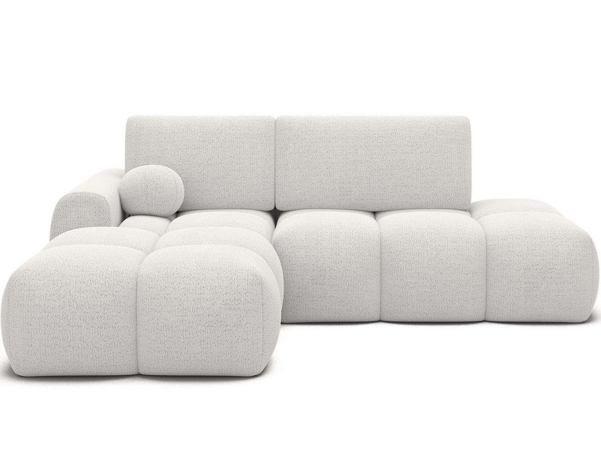 ECKSOFA VITTARIO mit Schlaffunktion & Bettkasten – Modernes L-Sofa 227 cm, inklusive Kissen - Weiß, Kunststoff (227/95cm) - Wohnideebilder
