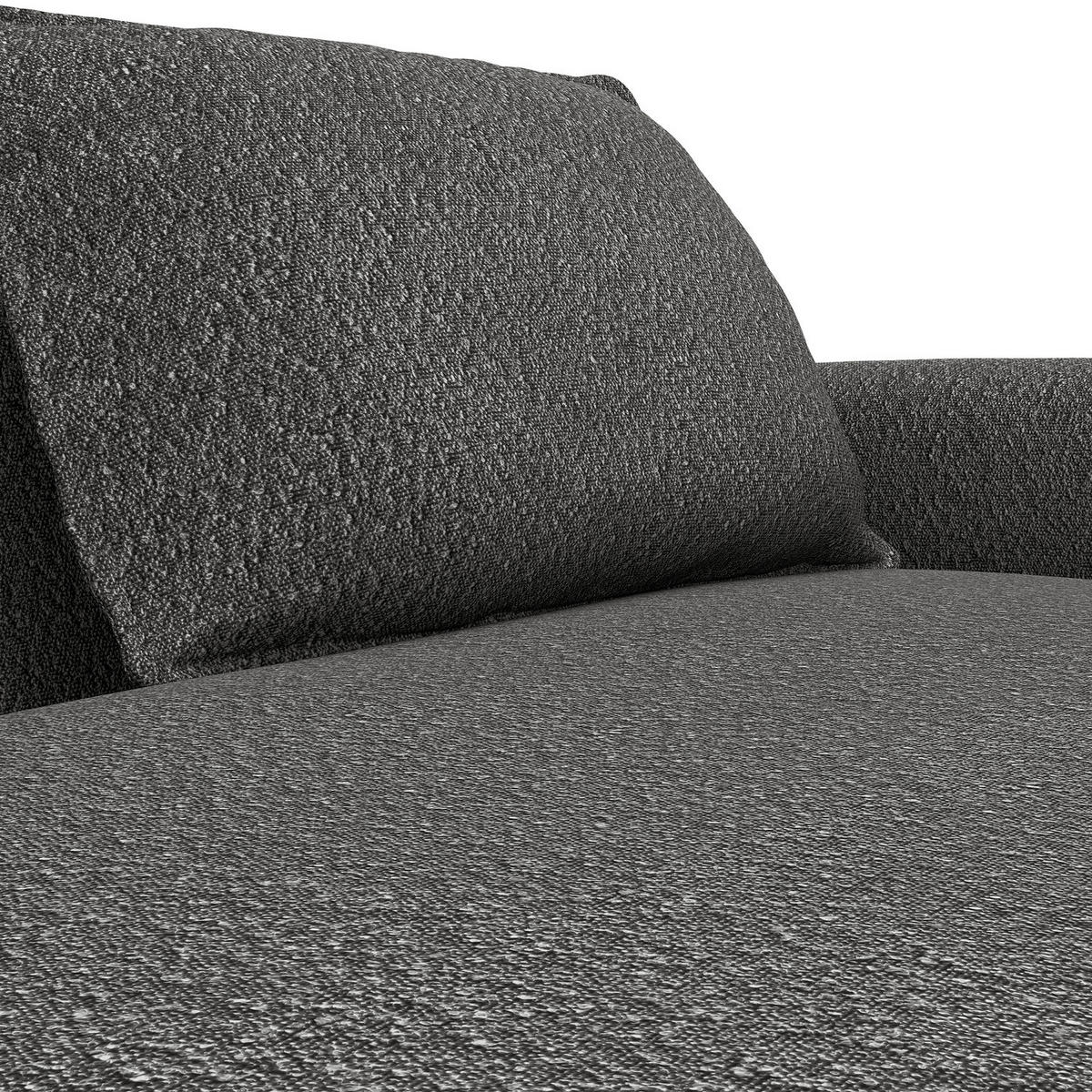 2,5-SITZER SOFA - Grau, Textil (217/82/156cm) - home24