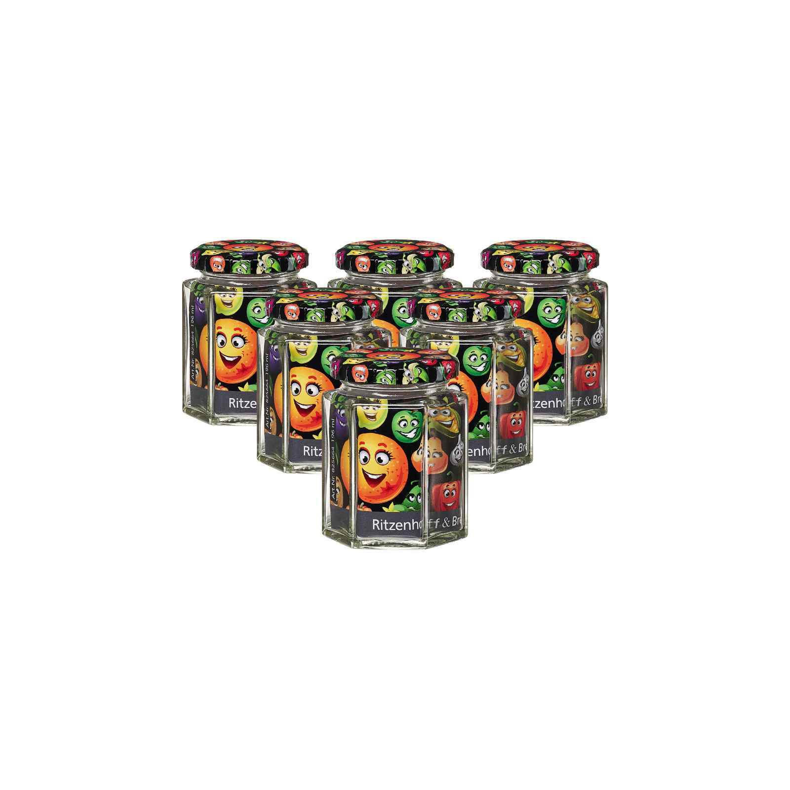 VORRATSGLÄSER Smile transparent 196 ml 6er Set - Transparent, Glas (7/9/7cm) - Ritzenhoff Breker
