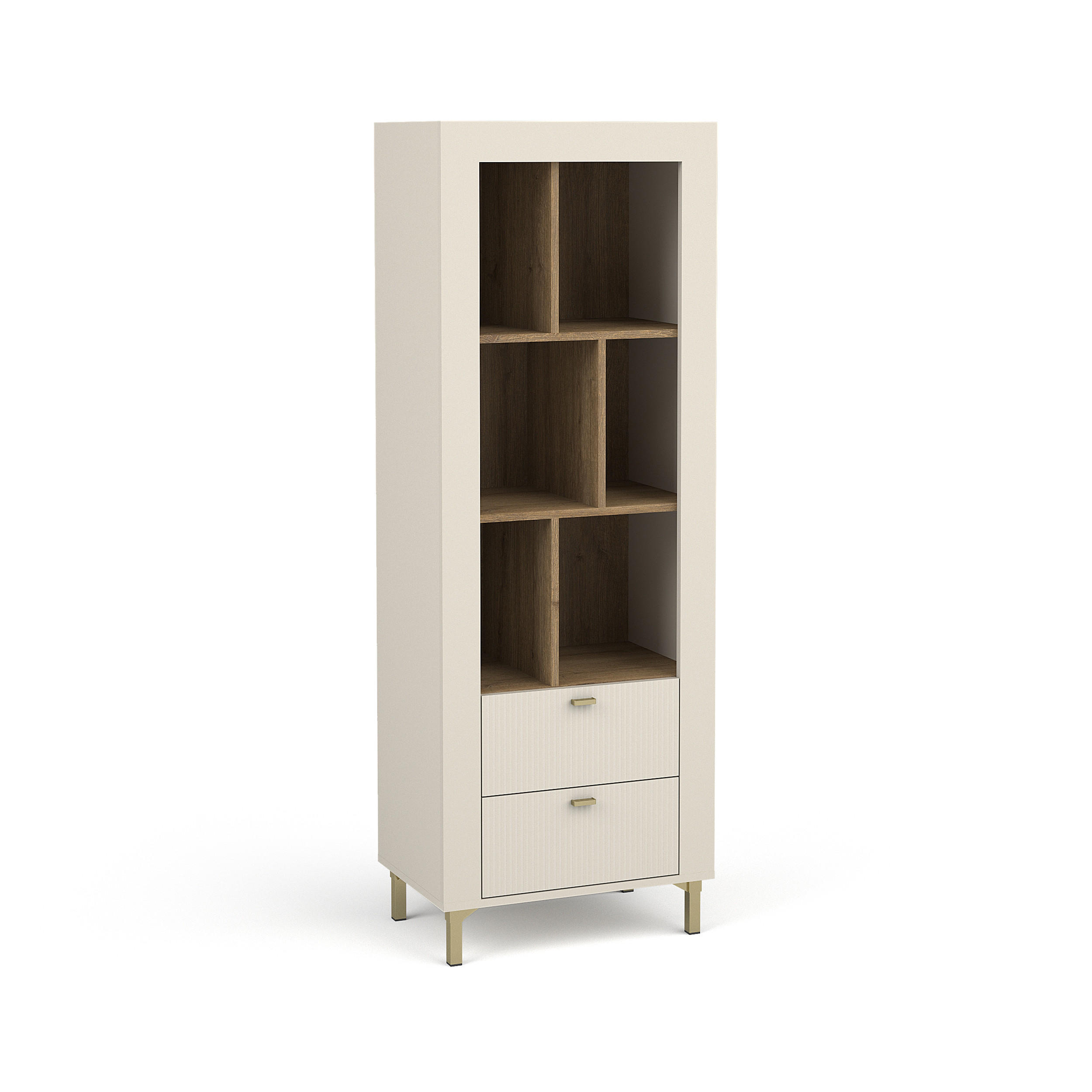 Beautysofa Bücherregal Kaschmir 60x169x40 cm
