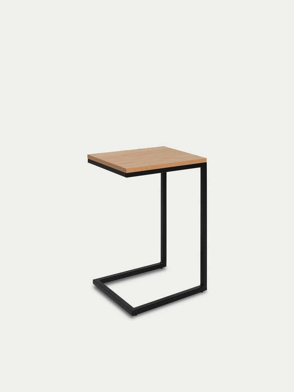 BEISTELLTISCH Galia Natur 30 cm x 60 cm - Schwarz/Braun, Holz (40/30/60cm) - Kenay Home