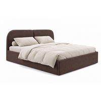 POLSTERBETT Sogno Braun 160x200 cm, mit Bettkasten und weichem Kopfteil, Bouclé - Braun, Holzwerkstoff/Textil (160/200cm) - Bettso