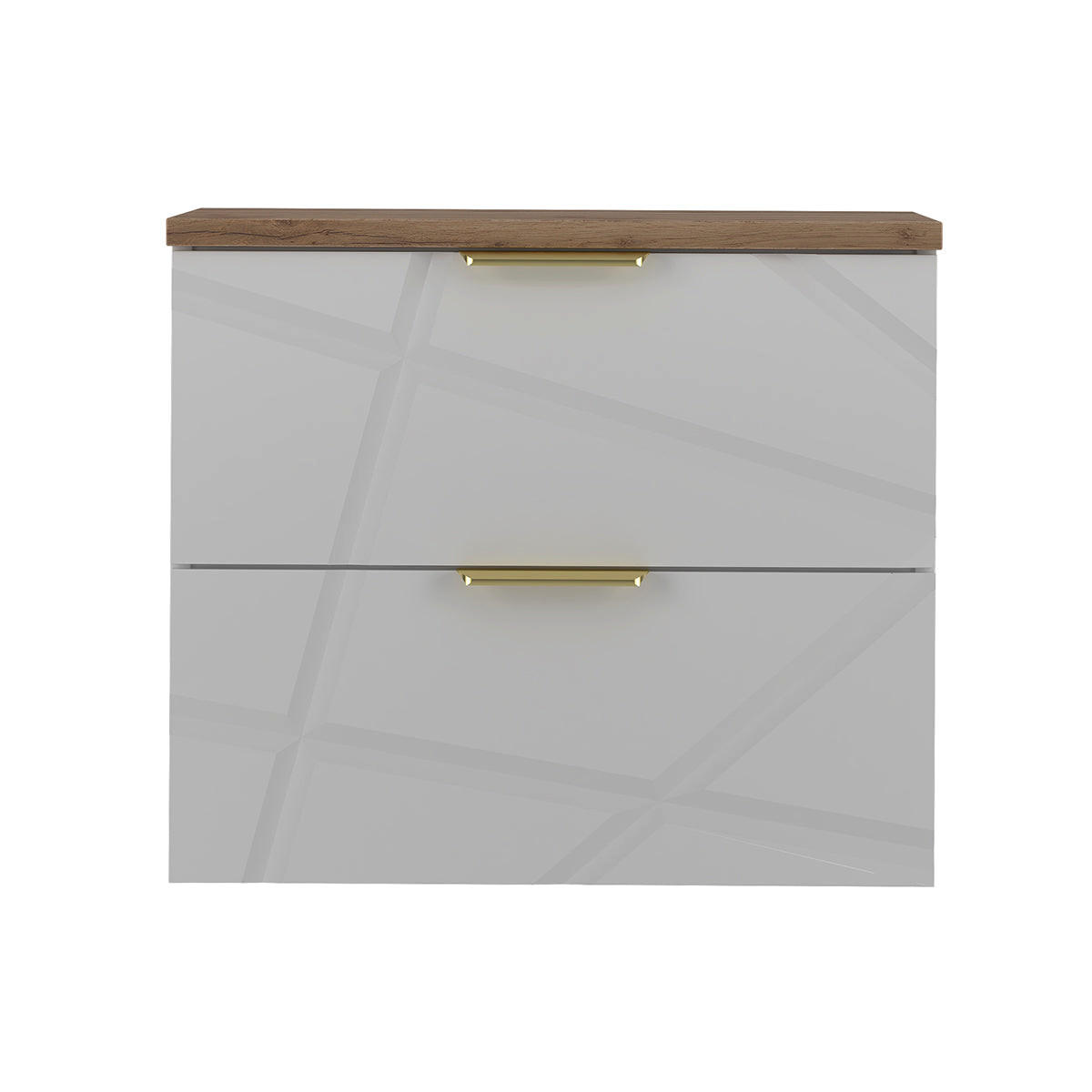 WASCHTISCHUNTERSCHRANK 60.6cm Aurora Weiß - Weiß, Holzwerkstoff (60.6/52.2/46.5cm) - Petits-meubles