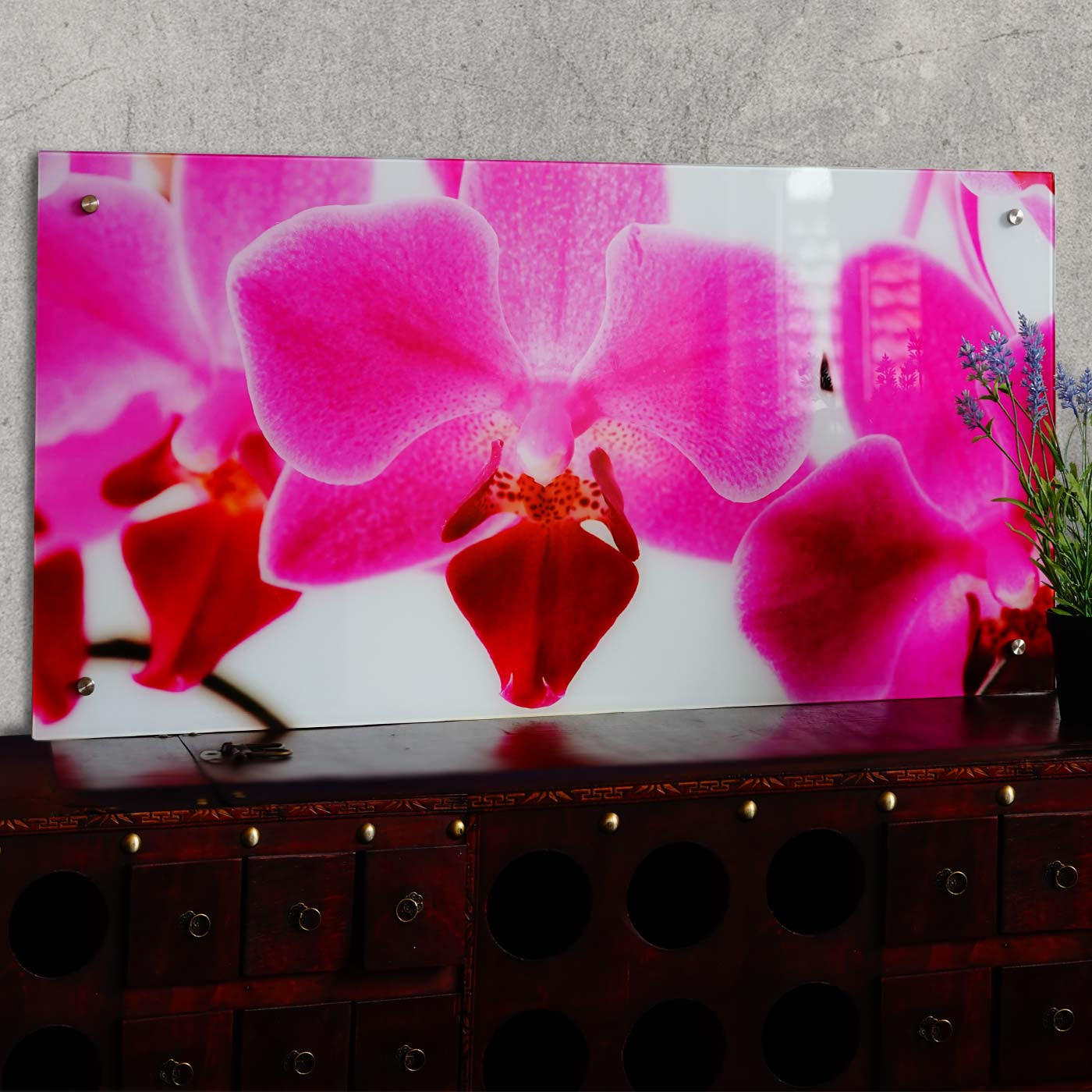 GLASBILD ORCHIDE Multicolor - Multicolor, Glas (100/50cm) - MCW