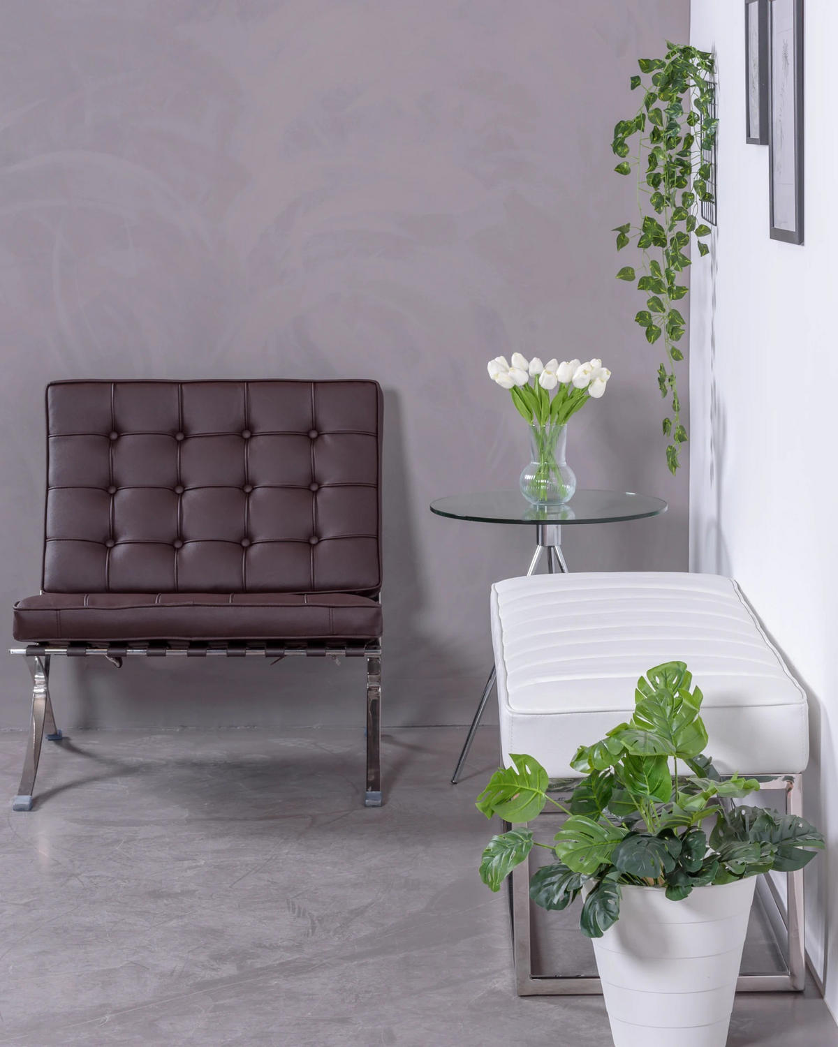 BANK Textil Weiß - Weiß, Textil (132/47/48cm) - Nest Dream