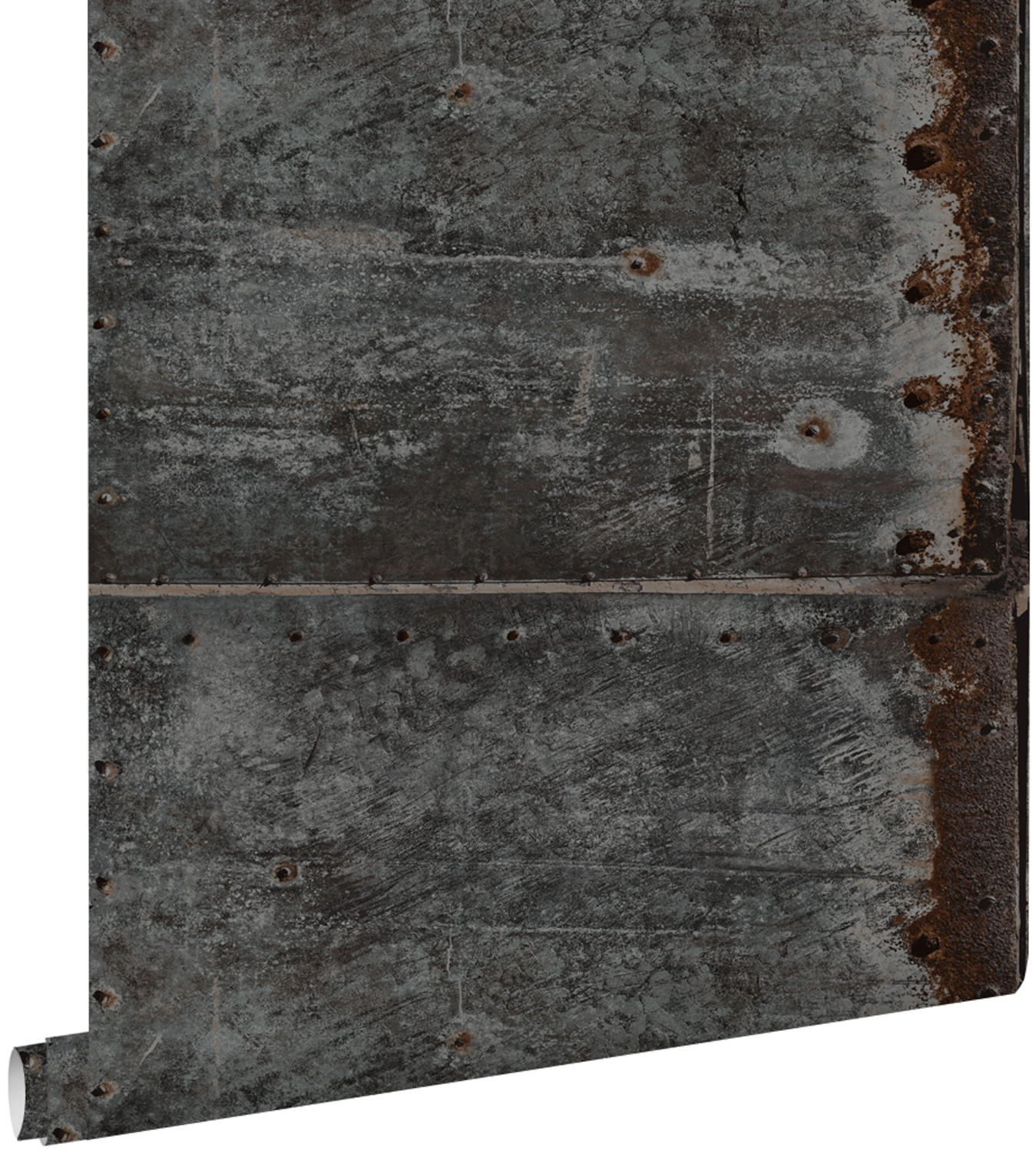 TAPETE Metallplatten 53 cm x 10.05 m - Schwarz, Papier (53/1000cm) - ESTAhome