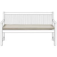 SITZBANKPOLSTER KISSEN Beige Vivara - Beige, Textil (152/5/54cm) - Beliani