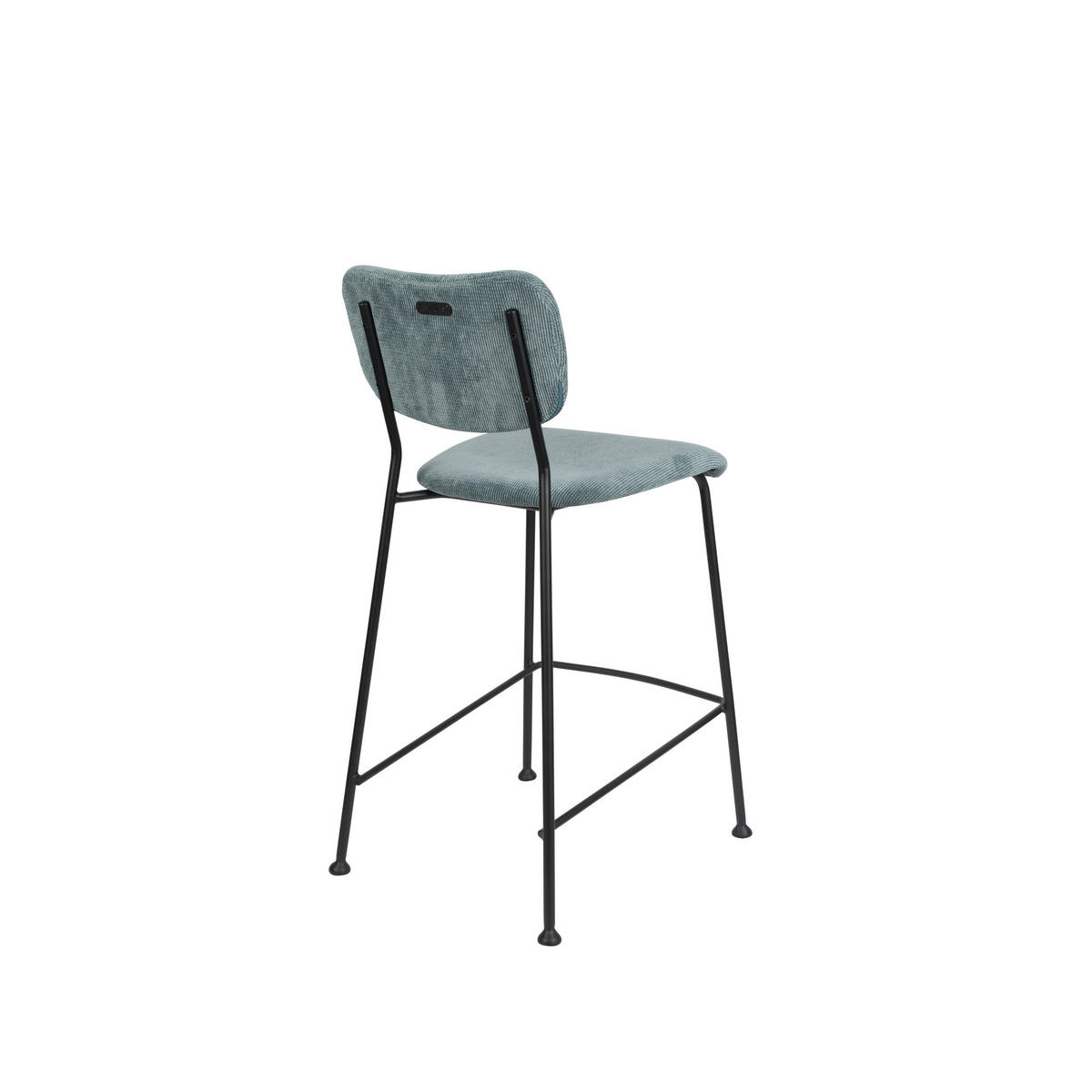BARHOCKER Benson Rückenlehne 64,5 cm Grau/ Blau - 2 er Set - Grau, Textil (46/92/53.5cm) - Zuiver