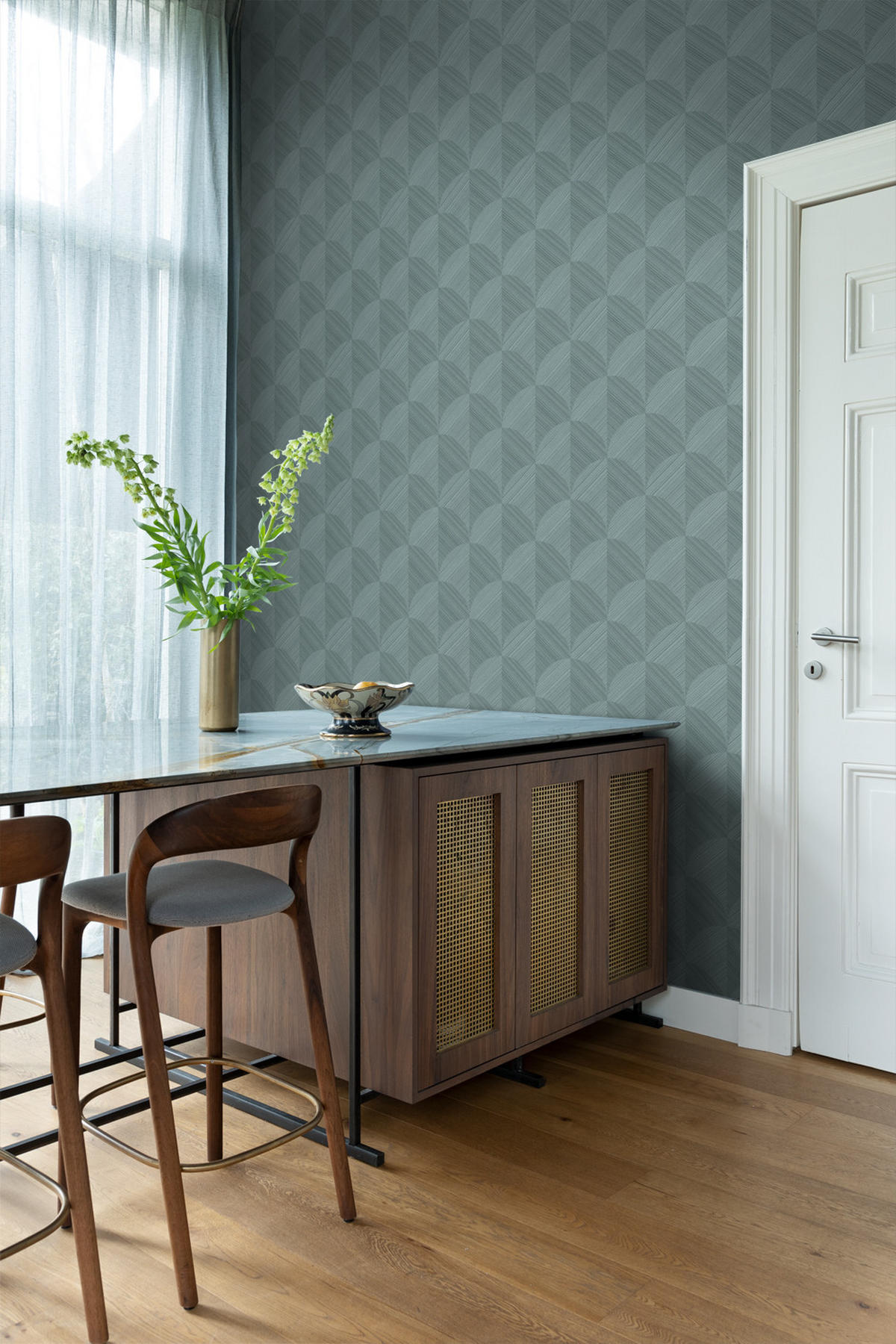 TAPETE 3D Muster 53 cm x 10.05 m - Blau, Papier (53/1000cm) - Origin Wallcoverings
