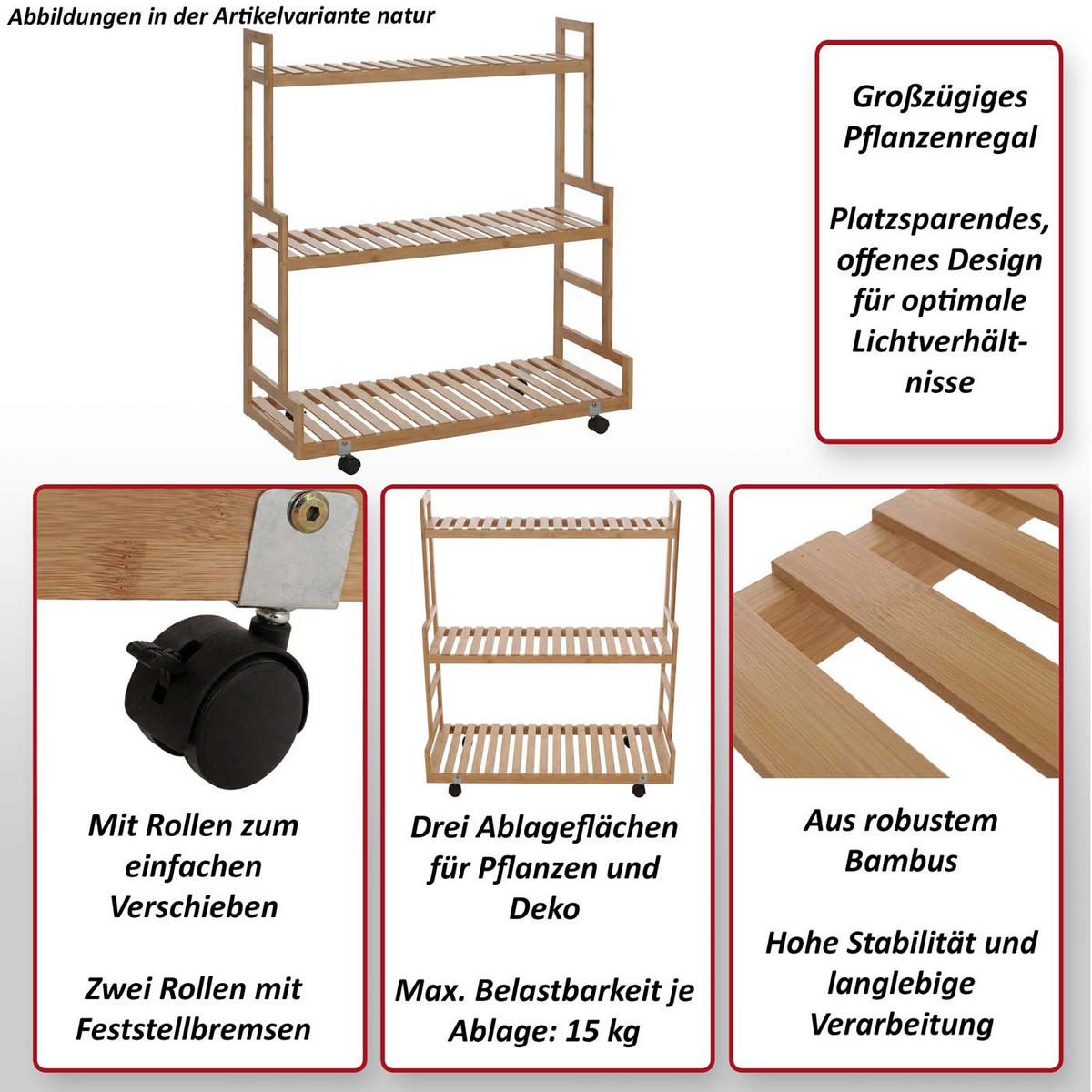 PFLANZENREGAL Weiß - Weiß, Holz (90/105/38cm) - MCW
