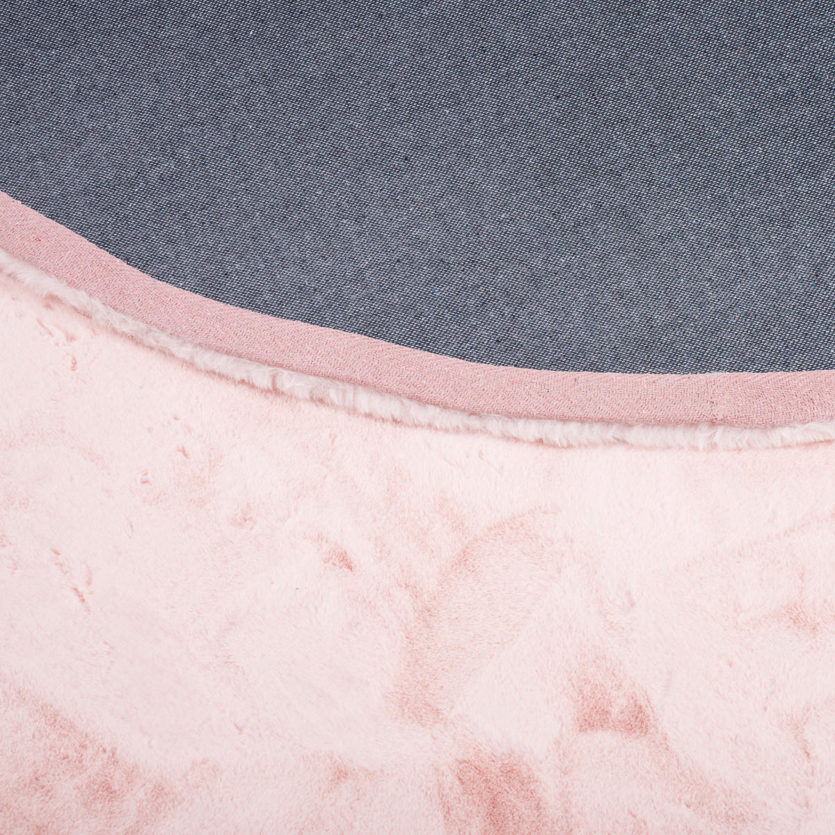 FELLTEPPICH LUXUS SUPER SOFT PLUSH RUND - Rosa, Textil (120/120cm) - Pergamon