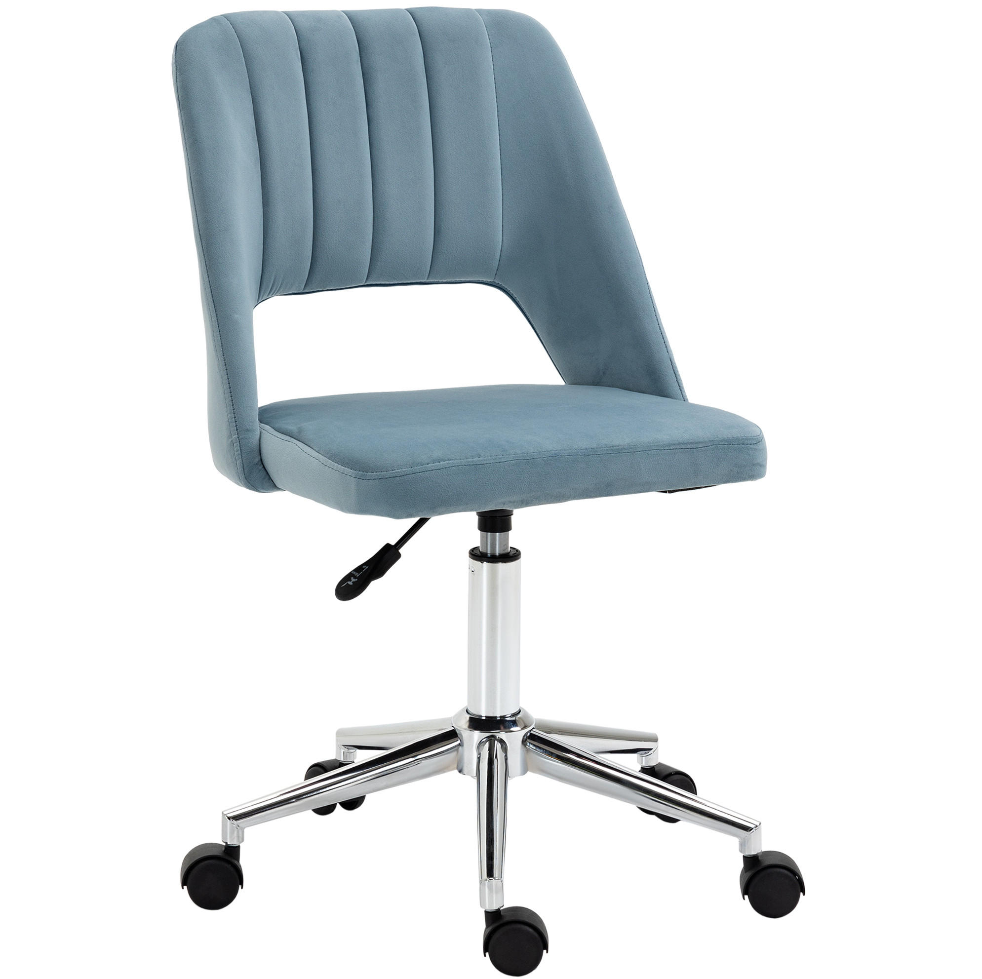 DREHSTUHL 49/79-91/60 cm Blau aus Polyester höhenverstellbar - Blau, Kunststoff (60/91/49cm) - OKMYHOME