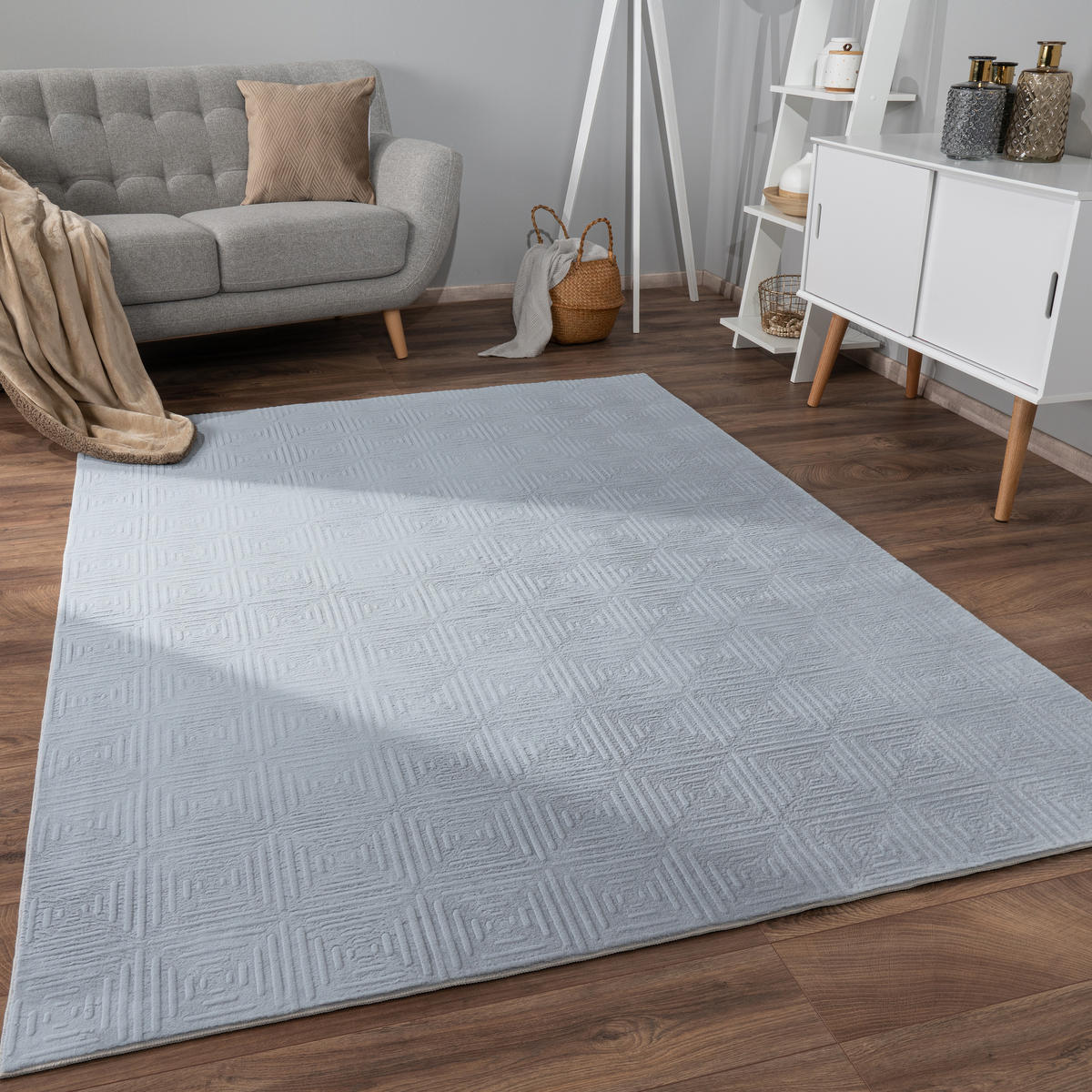 KURZFLORTEPPICH 240/340 cm Lelystad 523 - Grau, Textil (240/340cm) - Paco Home