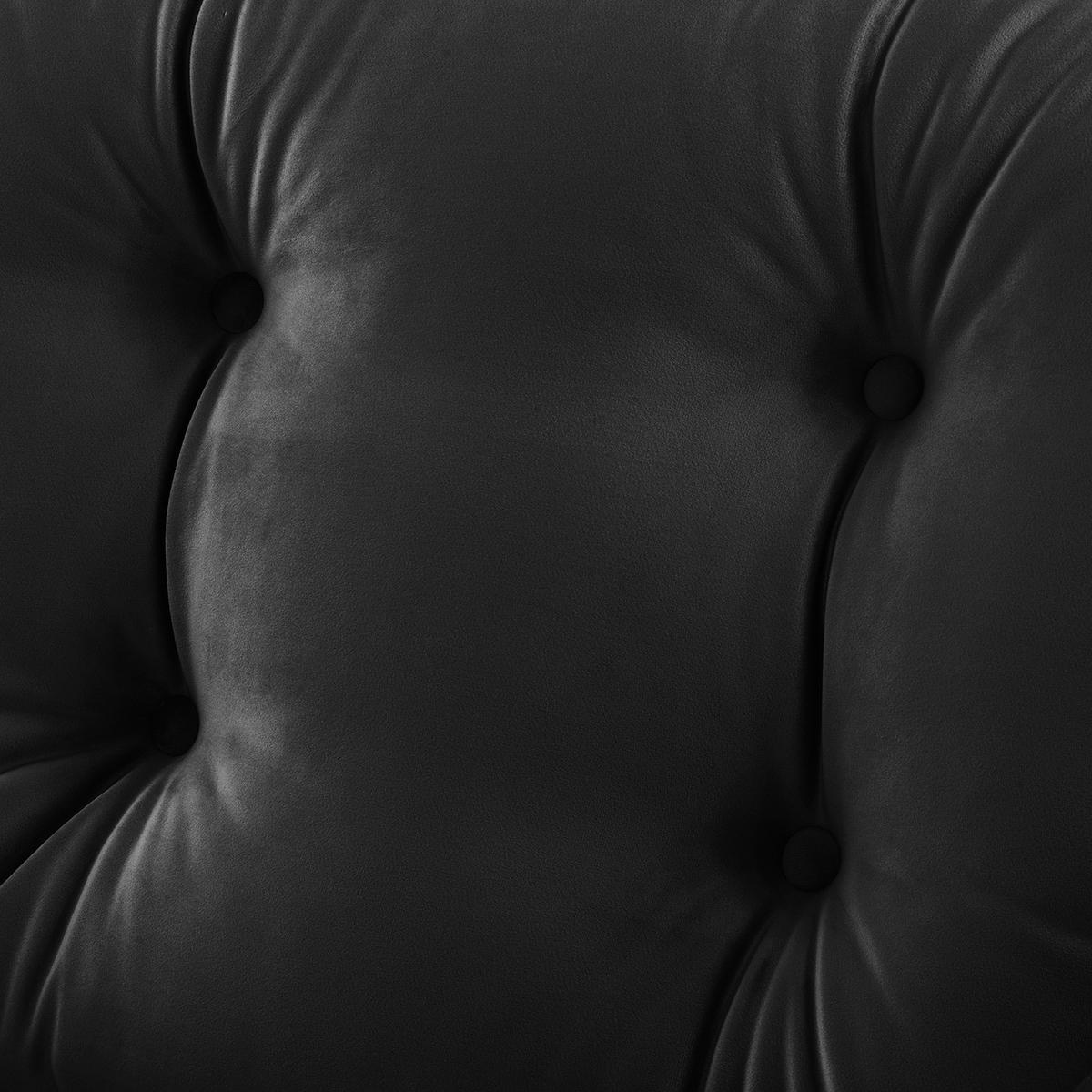 3-SITZER SOFA - Samt - Anthrazit, Textil (250/93/100cm) - home24