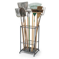 REDSKAPSSTÄLL Antracit stål - Antracit, Metall (43/76/39cm) - Relaxdays