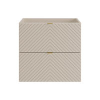 WASCHBECKENUNTERSCHRANK - 60 cm x 46 cm - holz - beige Dorioni - Beige, Holz (60/61.6/46cm) - Vente-Unique
