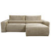 ECKSOFA Leo Beige beidseitig montierbar - Beige, Kunststoff/Textil (255/85cm) - Selsey