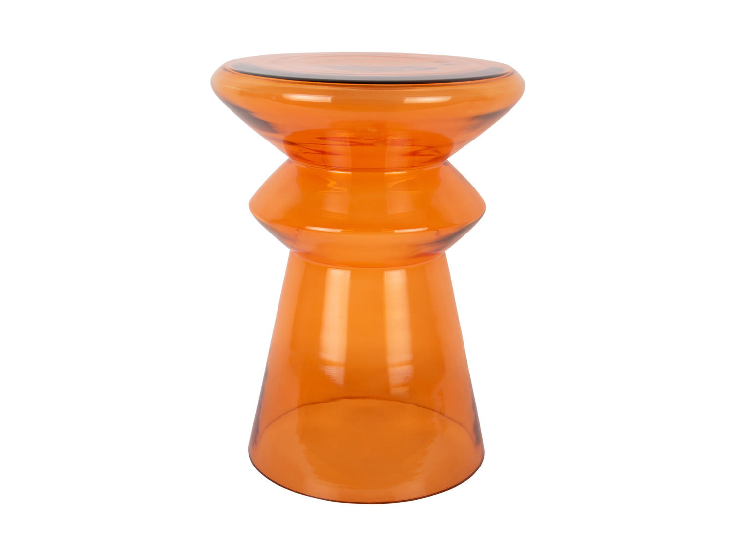 BEISTELLTISCH Amarre Orange 32/32/45 cm - Orange, Glas (32/32/45cm) - Leitmotiv