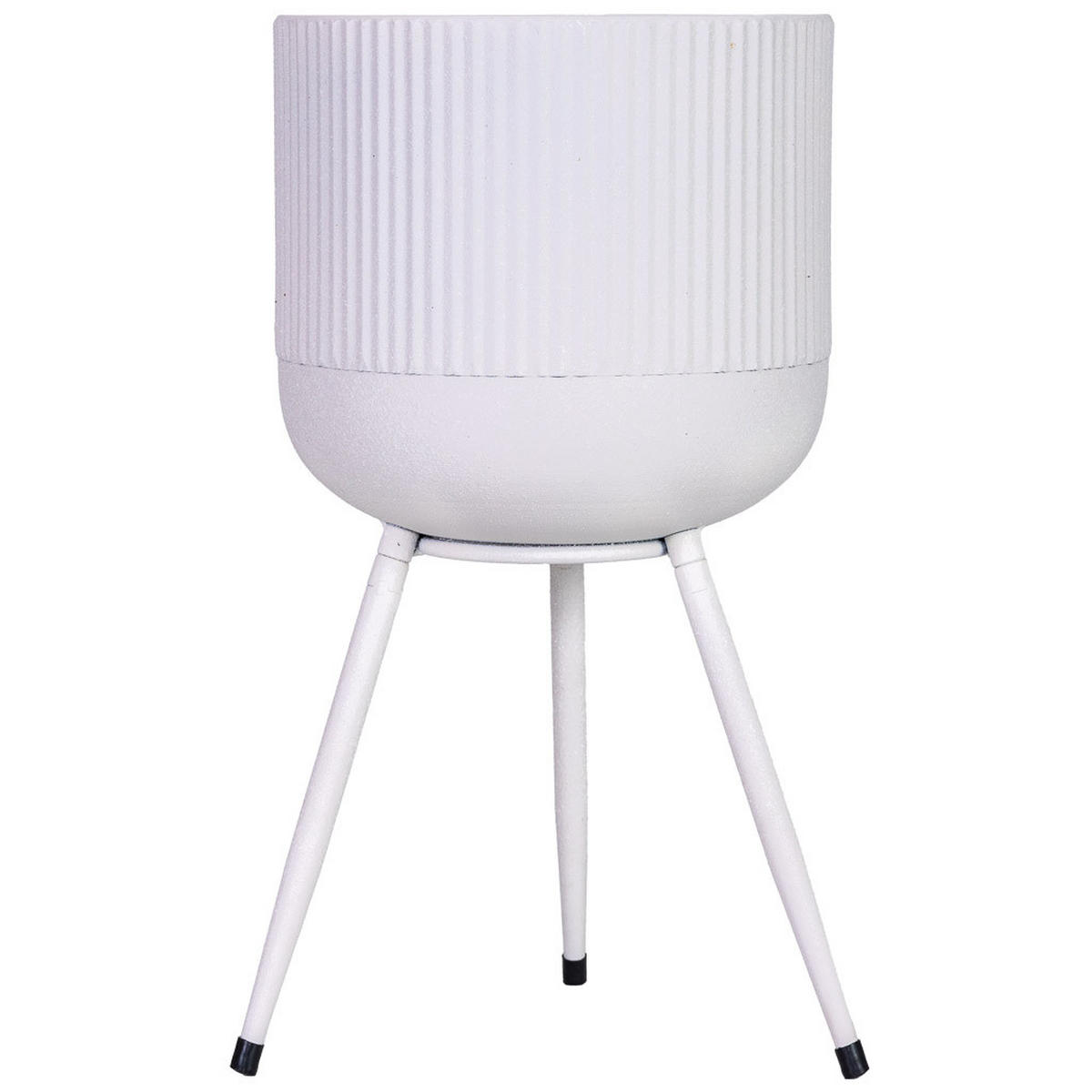 PFLANZENSTÄNDER aus Metall, weiß, 26x48cm - Weiß, Metall (48cm) - Wanderlust