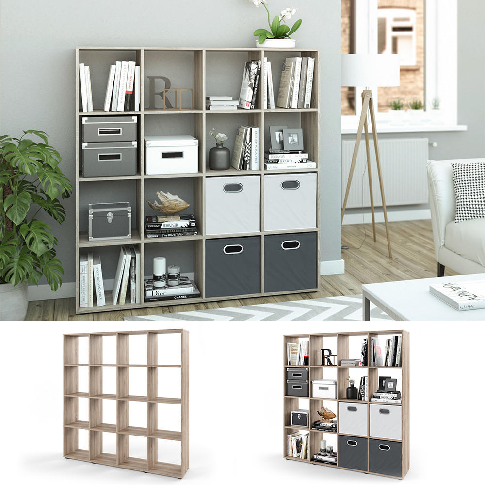 RAUMTEILER Karree Sonoma 138.5 x 142.5 cm - Sonoma Eiche, Holzwerkstoff (138.5/142.5/29cm) - Vicco